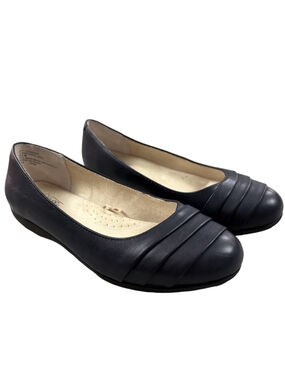 Cliffs Clara Flats Womens 9.5W Navy Comfort Ballet Slip On Shoes